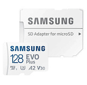 картинка Карта памяти microSDXC UHS-I U3 EVO PLUS 128 ГБ 130 МБ/с Class 10, MB-MC128KA Samsung от интернет-магазина К1-СТРОЙ