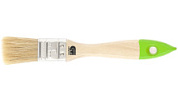 картинка Кисть плоская 25 мм натуральная щетина деревянная ручка Сибртех от интернет-магазина К1-СТРОЙ