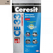 картинка Затирка для швов СЕ 33 №43 2 кг бежевая Ceresit от интернет-магазина К1-СТРОЙ