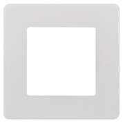 картинка Рамка для розеток и выключателей Серия 12, 12-5101-01 на 1 пост, Сатин, белый ЭРА от интернет-магазина К1-СТРОЙ