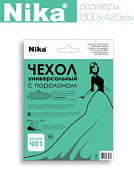 картинка Чехол для гладильной доски с поролоном, ЧП1 1300 х 420 мм Nika от интернет-магазина К1-СТРОЙ