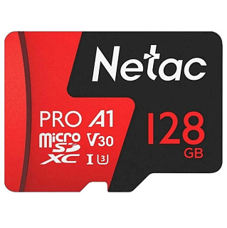 картинка Карта памяти 128GB MicroSD Class10 (100 Mb/s) P500 Netac от интернет-магазина К1-СТРОЙ