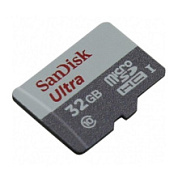 картинка Карта памяти 32GB MicroSD Class10 (80 Mb/s) SanDisk от интернет-магазина К1-СТРОЙ