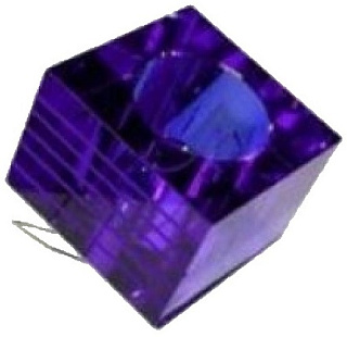 картинка Светильник встраиваемый синий с полосками V604B  MR16 Е от интернет-магазина К1-СТРОЙ