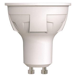 картинка Лампа светодиодная Uniel LED GU10 6w 3000k ЯРКАЯ от интернет-магазина К1-СТРОЙ