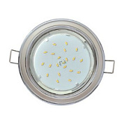 картинка Встраиваемый светильник без рефлектора H4 GX53 20Вт хром-жемчуг-хром Ecola от интернет-магазина К1-СТРОЙ