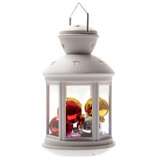 картинка Фонарь ULD-L1220-010/DTB/RGB WHITE со светодиодной гирляндой внутри, на батарейке (в комплект не входит) UL-00005490 TM Uniel от интернет-магазина К1-СТРОЙ