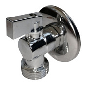 картинка Кран угловой 1/2" х 3/4" хром Wm273 Watermark от интернет-магазина К1-СТРОЙ