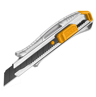 картинка Нож канцелярский 18х152 мм HKNS11807 INGCO от интернет-магазина К1-СТРОЙ