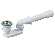 картинка Сифон для душевого поддона с плоский гибкой трубой, 1 1/2" 40/50 АНИ ПЛАСТ от интернет-магазина К1-СТРОЙ