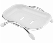 картинка Мыльница пластиковая белая, HB332-1 HAIBA от интернет-магазина К1-СТРОЙ