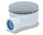 картинка Сифон для душевого поддона 1 1/2"*90, h 53мм вальцовка, E350VAL АНИ ПЛАСТ от интернет-магазина К1-СТРОЙ