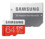 картинка Карта памяти 64GB MicroSD Class10 (R/V100/20 Mb/s) Samsung от интернет-магазина К1-СТРОЙ