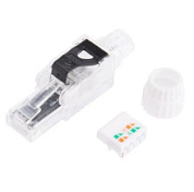 картинка Разъем RJ-45(8P8C) полевой заделки под витую пару, UTP, CAT 6 (50"/50 микродюймов) серия PRO REXANT от интернет-магазина К1-СТРОЙ