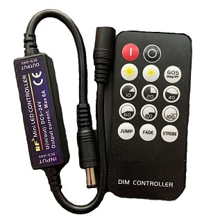 картинка Контроллер диммер для ленты одноцв. с RF-пульт 14 кнопок 6А Seastar от интернет-магазина К1-СТРОЙ