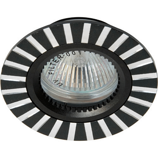 картинка Светильник встраиваемый GS-M 364BK MR16 черный Feron от интернет-магазина К1-СТРОЙ