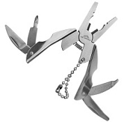 картинка Дорожный брелок-мультитул 5в1 0038-5-100 VertexTools от интернет-магазина К1-СТРОЙ
