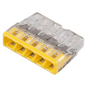 картинка Клеммы для распределительных коробок без контактной пасты 5-проводные 2273-205 Германия WAGO от интернет-магазина К1-СТРОЙ