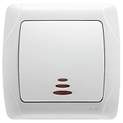 картинка Выключатель 1-клавишный с подсветкой Viko Carmen от интернет-магазина К1-СТРОЙ