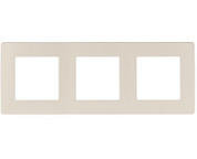 картинка Рамка для розеток и выключателей Серия 12, 12-5103-02 на 3 поста, Сатин слоновая кость ЭРА от интернет-магазина К1-СТРОЙ