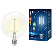 картинка Лампа светодиодная LED-G125-10W-NW-E27-CL PLS02WH форма шар прозрачная Серия Sky, белый свет 4000К ТМ Uniel от интернет-магазина К1-СТРОЙ