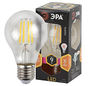 картинка Лампочка светодиодная F-LED A60-9W-827-E27 филамент груша теплый белый свет ЭРА от интернет-магазина К1-СТРОЙ