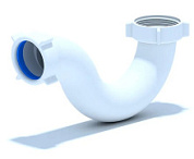 картинка Сифон для ванны без выпуска прямоточный пластик, E100 1 1/2" АНИ ПЛАСТ от интернет-магазина К1-СТРОЙ