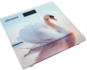 картинка Весы напольные электронные Белый лебедь 180 кг 26*26см КС-6010 АКСИНЬЯ от интернет-магазина К1-СТРОЙ