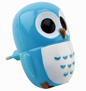 картинка Светильник светодиодный (ночник) LE LED NL-820 0,6W (Сова, цв. синий), LE062101-0010 LEEK от интернет-магазина К1-СТРОЙ