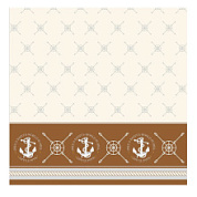 картинка Штора для ванной комнаты полиэстер, 180х180 см 1587-3 Якоря от интернет-магазина К1-СТРОЙ