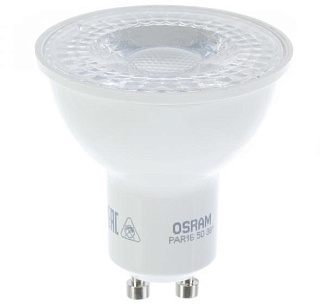 картинка Лампа светодиодная GU10 4-5w (=50w) 220v 830k Osram от интернет-магазина К1-СТРОЙ