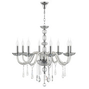 картинка 722084*** (MD 300013-8) Люстра подвесная CRISTA 8х40W E14 ХРОМ/ПРОЗРАЧНЫЙ (в комплекте) от интернет-магазина К1-СТРОЙ