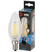 картинка Светодиодная лампа F-LED B35-7W-840-E14 Е14/Е14 7Вт филамент свеча нейтральный белый свет прозрачная ЭРА от интернет-магазина К1-СТРОЙ