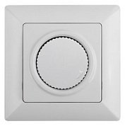 картинка Светорегулятор поворотный 600Вт 230В белый 4-401-01 Solo Intro от интернет-магазина К1-СТРОЙ