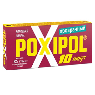 картинка Клей прозрачный красная этикетка 14мл POXIPOL от интернет-магазина К1-СТРОЙ