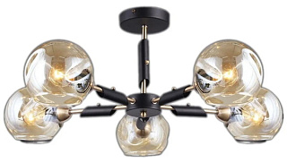 картинка Светильник потолочный IL9474-5CSQ-79 BK AB ILLUMICO от интернет-магазина К1-СТРОЙ