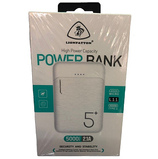картинка USB Power Bank 5000mAh L11 LionPatton от интернет-магазина К1-СТРОЙ