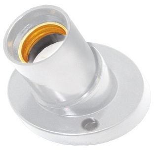 картинка Патрон для ламп накладной наклонный E27 Белый  от интернет-магазина К1-СТРОЙ