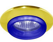 картинка Светильник потолочный 730С-W MR16 G5.3 золото синий Feron от интернет-магазина К1-СТРОЙ