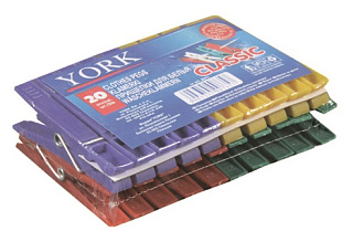 картинка Прищепки классик набор, 20 шт (1/30) YORK от интернет-магазина К1-СТРОЙ