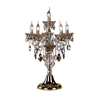 картинка Настольная лампа Lightstar TESORO 6х60W E14, золото 24K от интернет-магазина К1-СТРОЙ