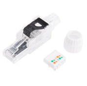 картинка Разъем RJ-45(8P8C) полевой заделки под витую пару, UTP, CAT 6 (50"/50 микродюймов) серия PRO REXANT от интернет-магазина К1-СТРОЙ