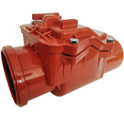 картинка Обратный клапан ПП 110 для наружной канализации 4100110 Политэк от интернет-магазина К1-СТРОЙ