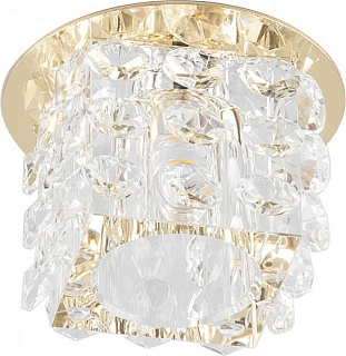 картинка Светильник потолочный JD58 10W 220V прозрачный золото Feron от интернет-магазина К1-СТРОЙ