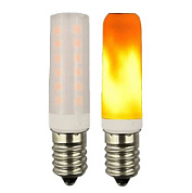 картинка Светодиодная лампа Ecola T25 LED Micro 1,0W E14 Flame имитация пламени 64x16 mm от интернет-магазина К1-СТРОЙ