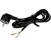 картинка Шнур с вилкой ПВС 3*1.5 с заземлением 16А 1.5м черный Электро от интернет-магазина К1-СТРОЙ