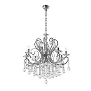 картинка 708084 (MD 300019-8) Люстра подвесная ELEGANTE 8х60W E14  ХРОМ (в комплекте) от интернет-магазина К1-СТРОЙ