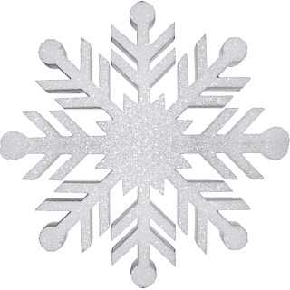 картинка Фигура "Снежинка" белый 20см от интернет-магазина К1-СТРОЙ