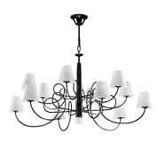 картинка Люстра подвесная Lightstar VORTICO 814337, 13G9, чёрный/белый от интернет-магазина К1-СТРОЙ