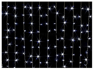 картинка Светодиодная гирлянда “Штора”200L 2x2 холодный свет от интернет-магазина К1-СТРОЙ